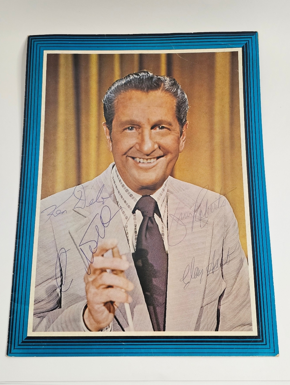 Lawrence Welk Signed Program Autographed Photo Ken Delo Jimmy Roberts Clay Hart
